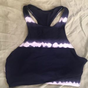 Aerie high neck racer back bikini top M